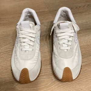 Loewe flow runner WHITE sneakers. Size 11 US/ 44 EU